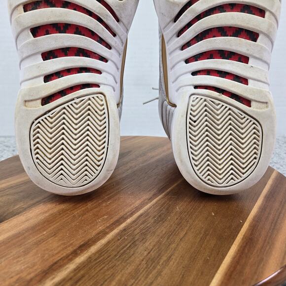 Jordan 12 Retro FIBA 2019 White Athletic Casual Daily Sneaker Mens 9 130690-107 - Picture 11 of 13